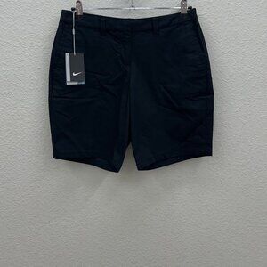 Nike Dri Fit Bermuda 2.0 Golf Black Stretch Shorts 831319-010 Womens size 6 NEW